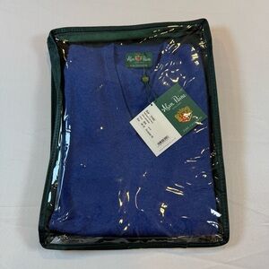 Alan Paine Haddington 100% Cashmere V-Neck Sweater Blue Size 50 NWT $395